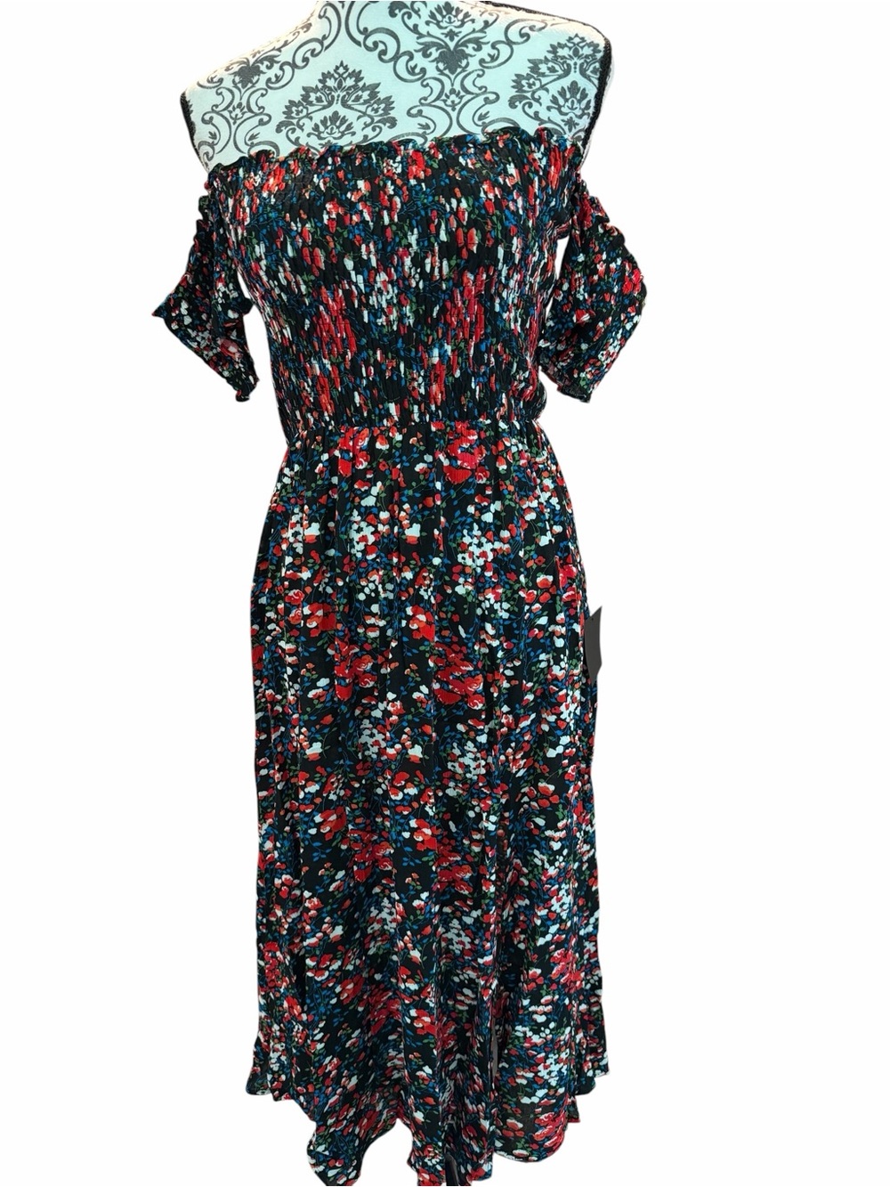 LuLu’s Off-Shoulder Floral Midi Dress - Picture 5 of 12
